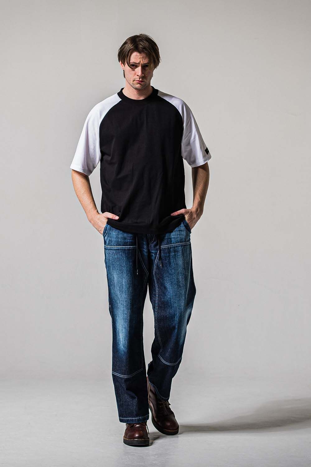 BACK RC RAGLAN OVER TEE / バックロゴ ラグラン オーバー Tシャツ