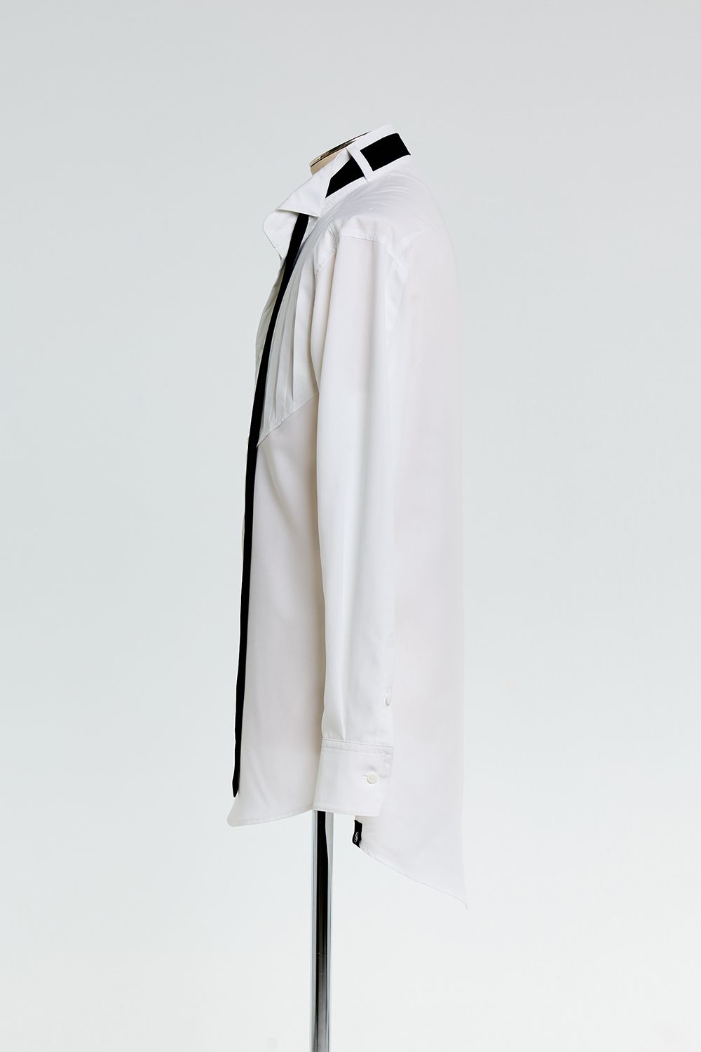 Pin Tuck Ribbon Shirt