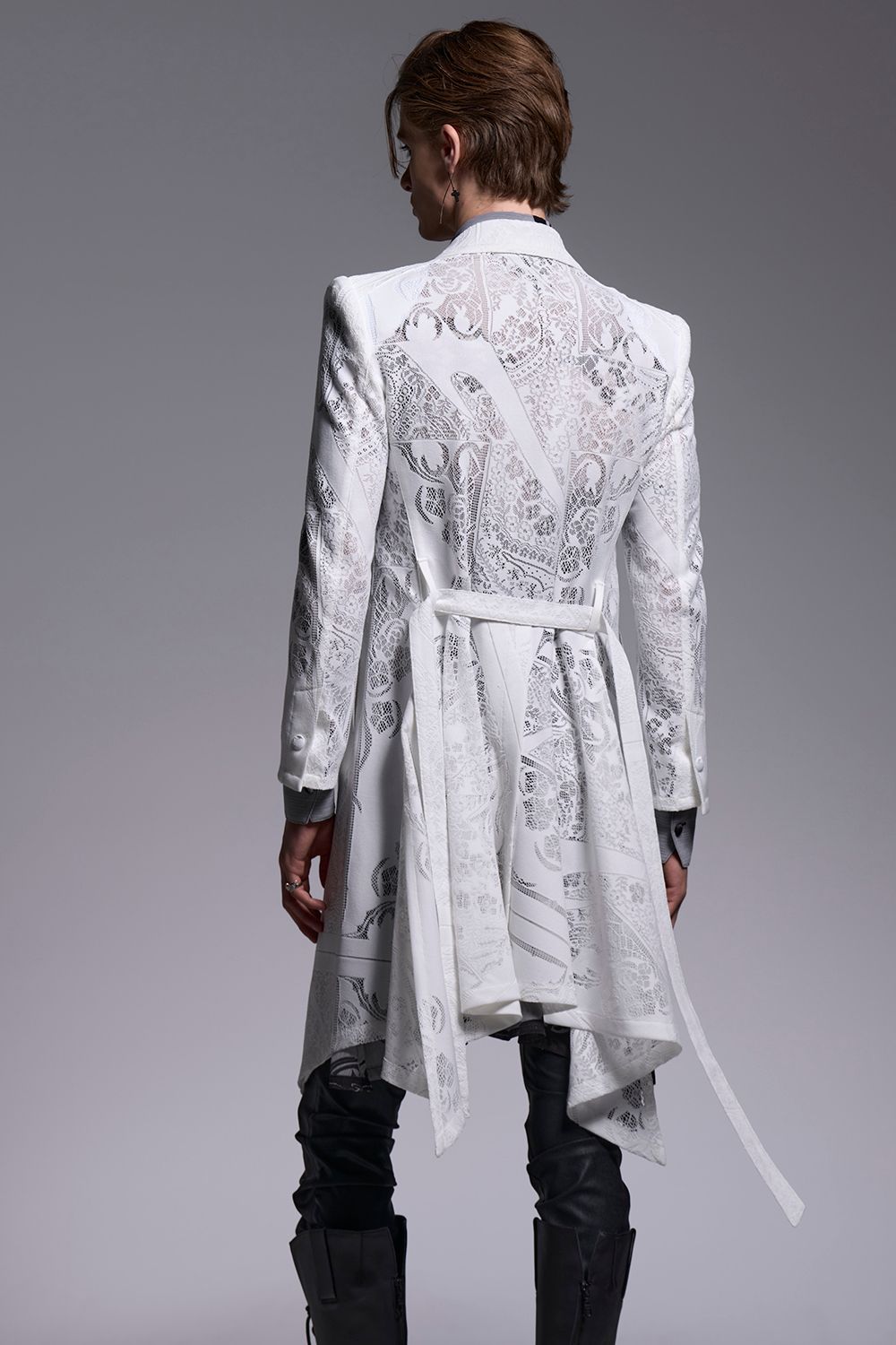 CROSS-Lace Flare Jacket / クロスレース フレアジャケット