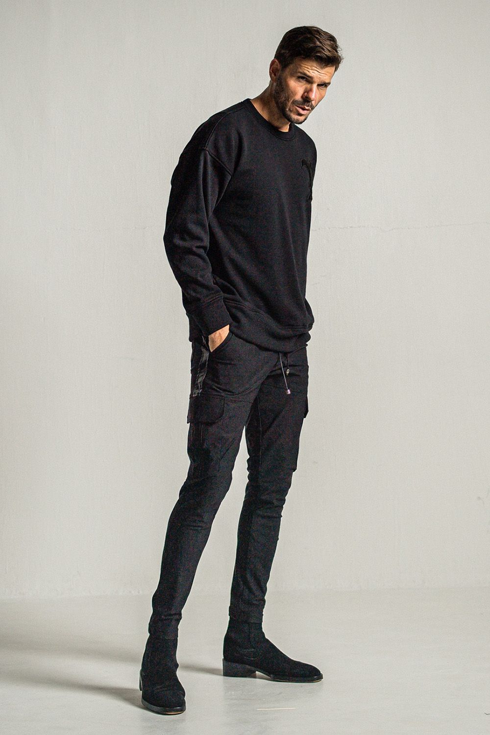 RC CHENILLE VELOURS FLEECE DROP TRAINER / RC シェニール ベロア フリース ドロップ トレーナー