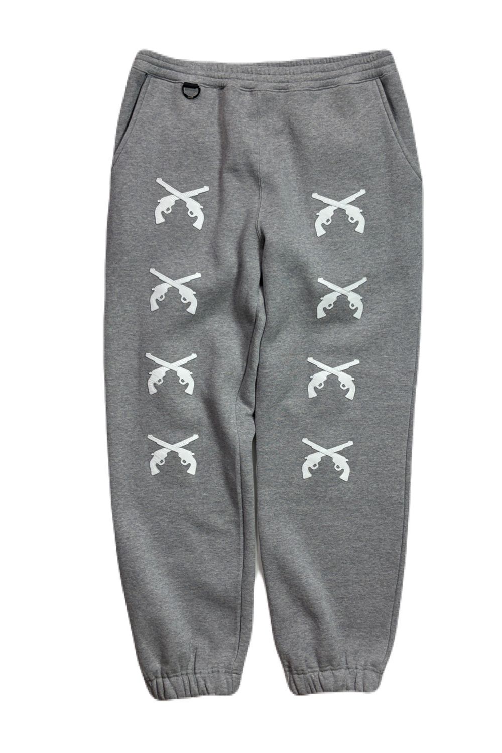 LEATHER PATCH PANTS / レザー パッチ スウエット パンツ