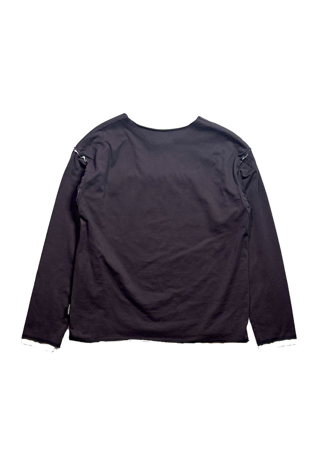 EMB CUT W FACE T / エンブロイダリー カット Wフェイス ロングスリーブ Tシャツ