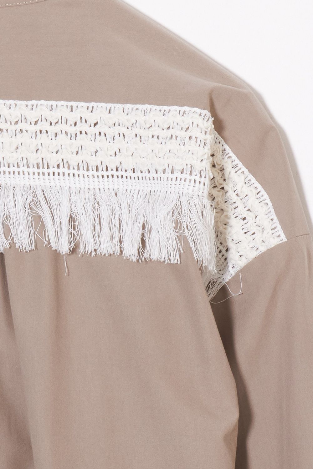 Fringe long shirt / フリンジ ロング シャツ