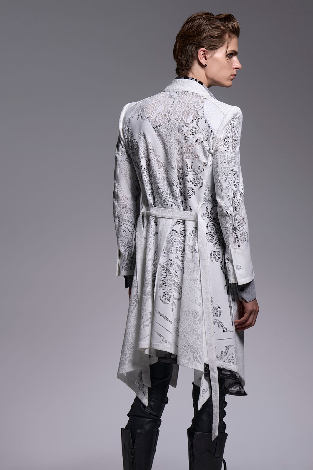 CROSS-Lace Flare Jacket / クロスレース フレアジャケット