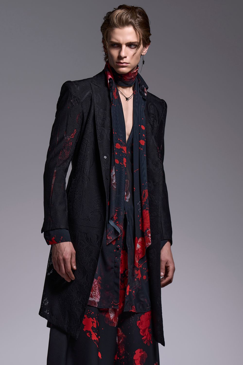 CROSS-Lace Flare Jacket / クロスレース フレアジャケット