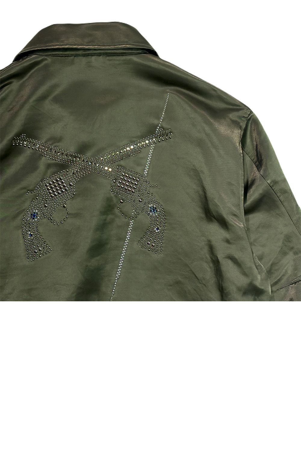 CO/NY JACKET/METAL / コットン ナイロン フライトジャケット メタルクロスガン