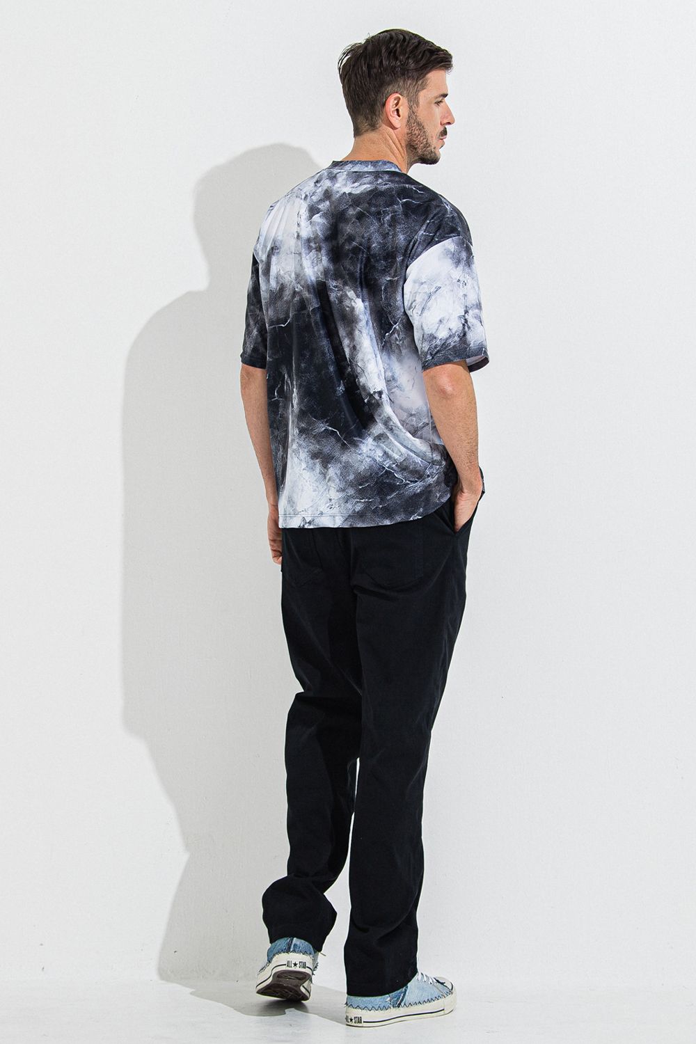 MARBLE RASH OVER T / マーブル オーバーサイズ ラッシュガード Tシャツ