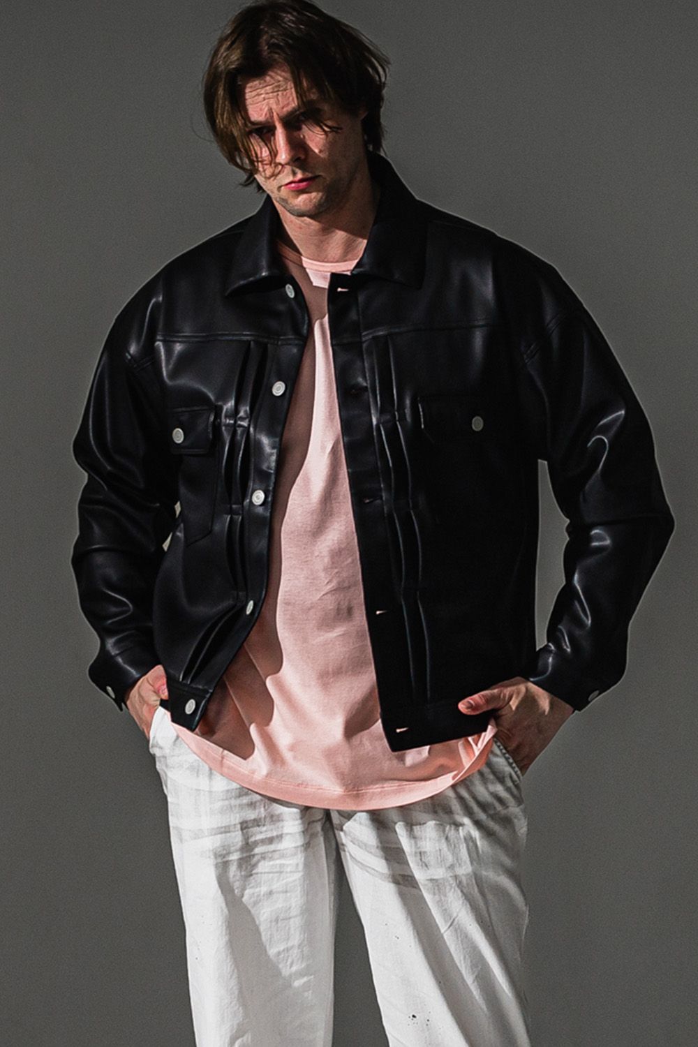 LEATHER 2ND G / エコレザー 2nd型 Gジャン