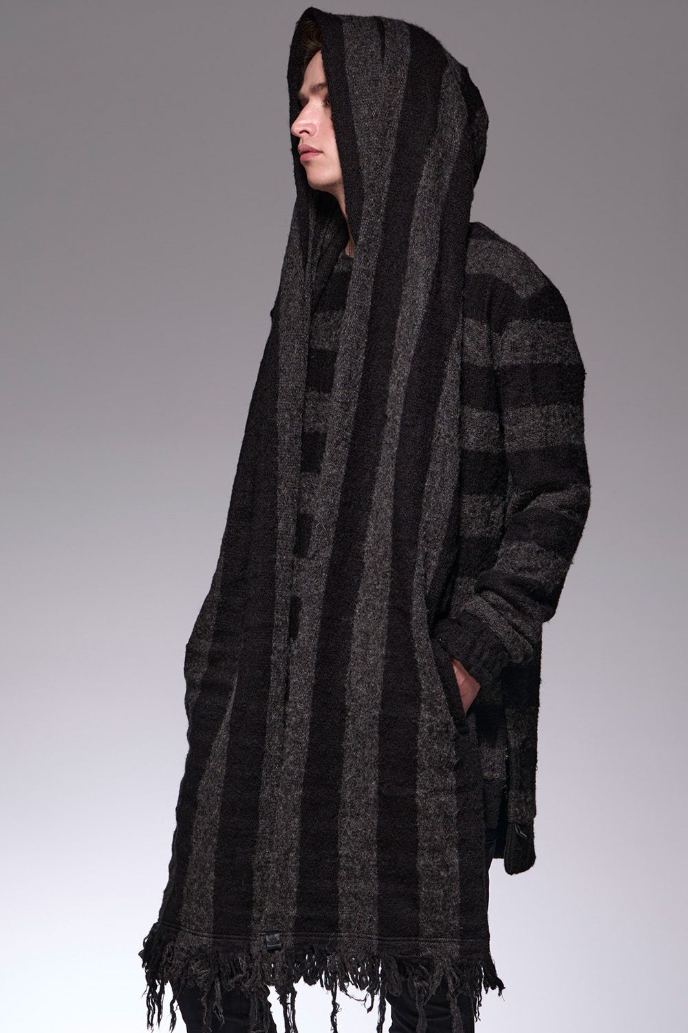 Damage Border Hood Muffler / ダメージボーダー フード マフラー
