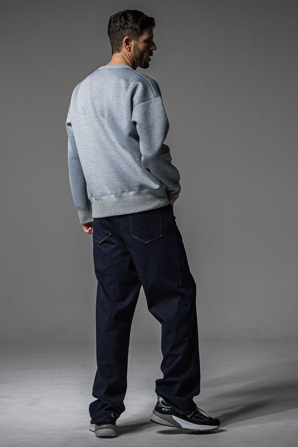 HD NOTHING DROP TRAINER / ドロップショルダー メッセージプリント ルーズトレーナー