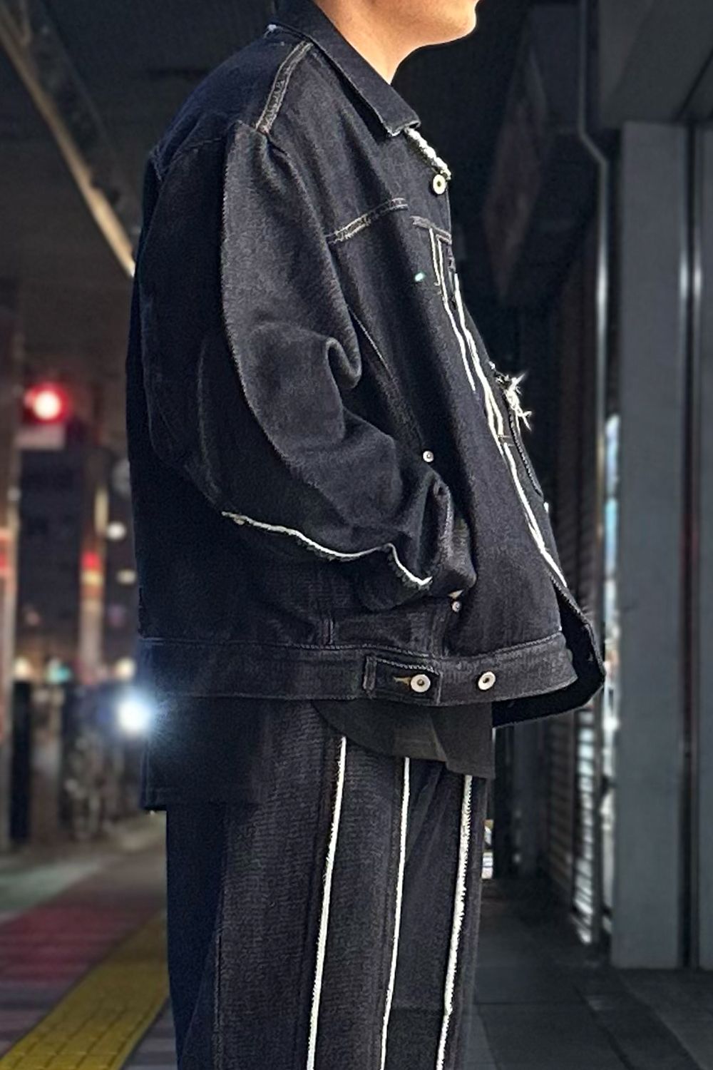 Loose twist yarn denim BL / ルーズ ツイスト ヤーン デニム ブルゾン