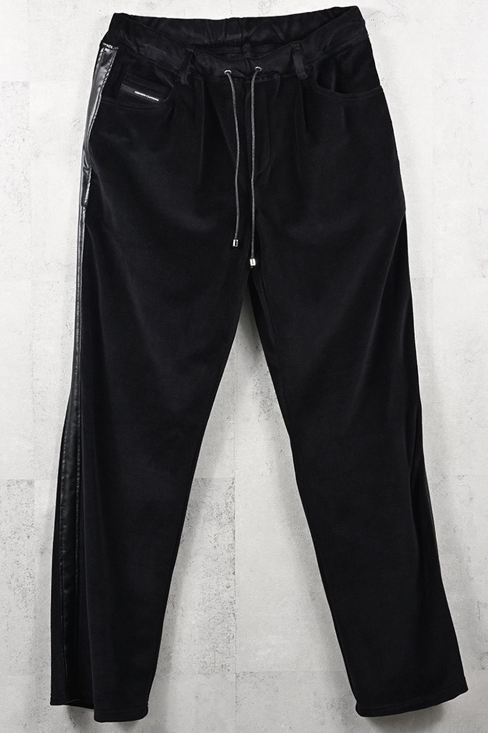 VELOUR SEMI WIDE TUCK PANTS / ベロア セミワイド ワイド タック パンツ