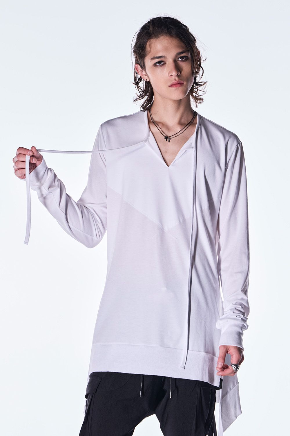BEA TENJIKU Piping Flare T-shirt / ベア天竺 パイピング フレア Tシャツ