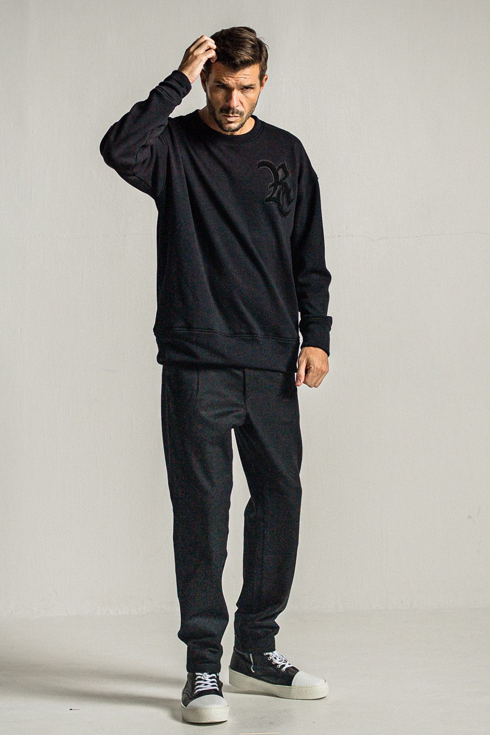 RC CHENILLE VELOURS FLEECE DROP TRAINER / RC シェニール ベロア フリース ドロップ トレーナー