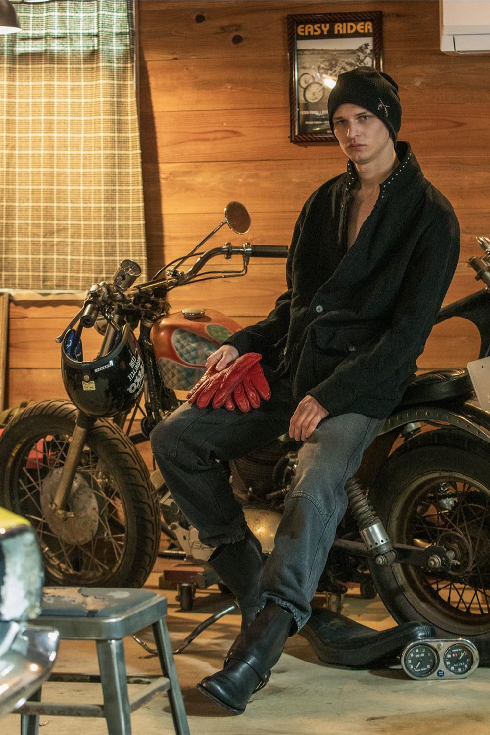 FLEECE STUDZ JKT CRY / フリース スタッズ ジャケット / クリスタルクロスガン