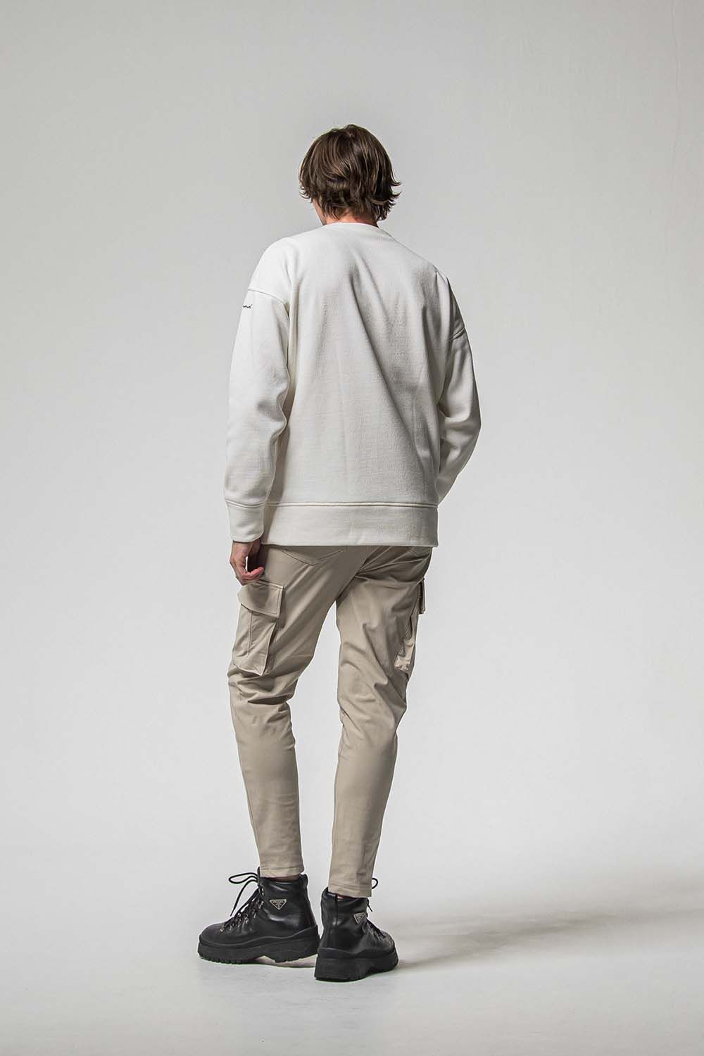 VELOURS FLEECE THERMAL LOOSE TRAINER / ベロア フリース サーマル ルーズ トレーナー