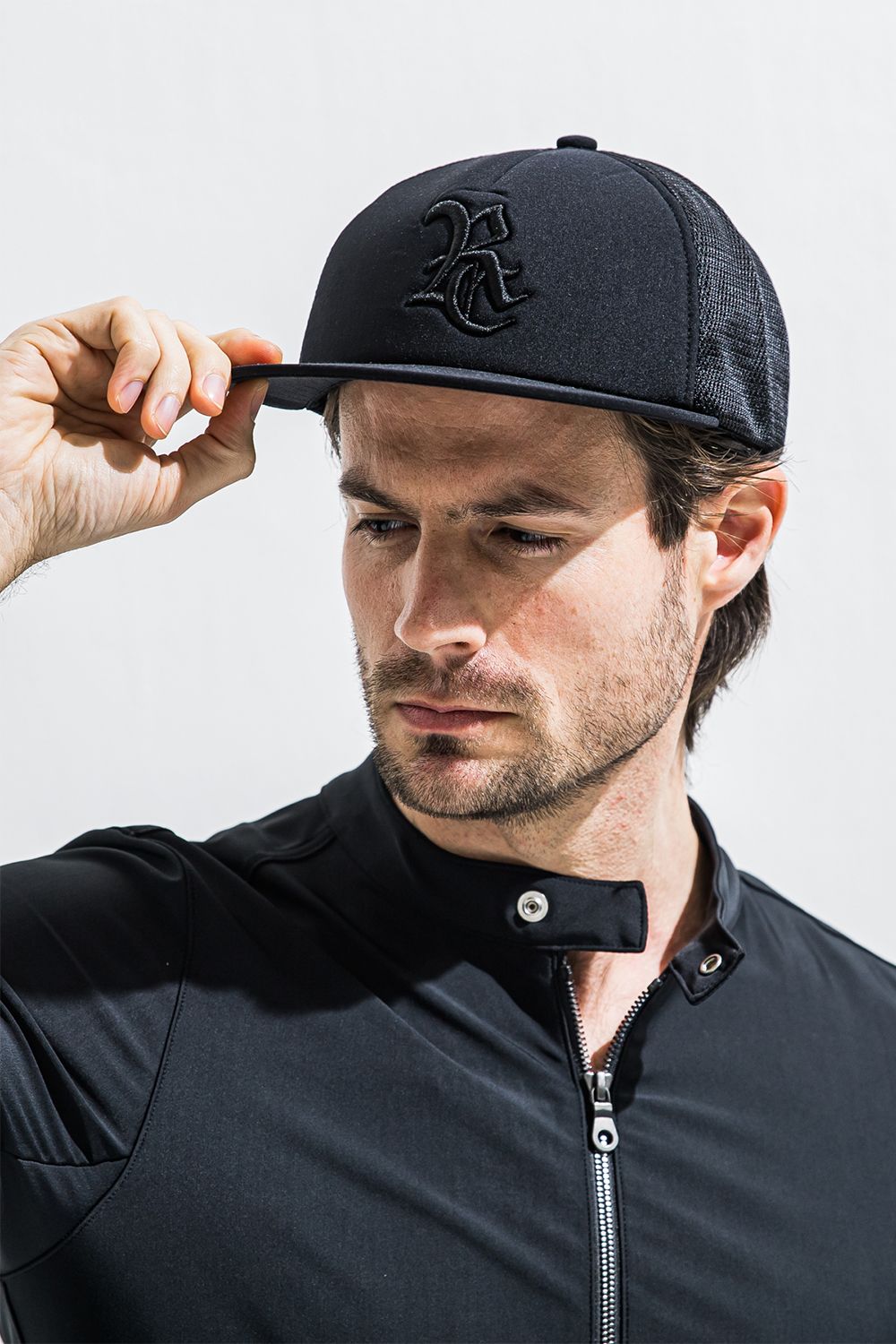 RC MESH CAP / 3Dロゴ刺繍 メッシュ ベースボール キャップ