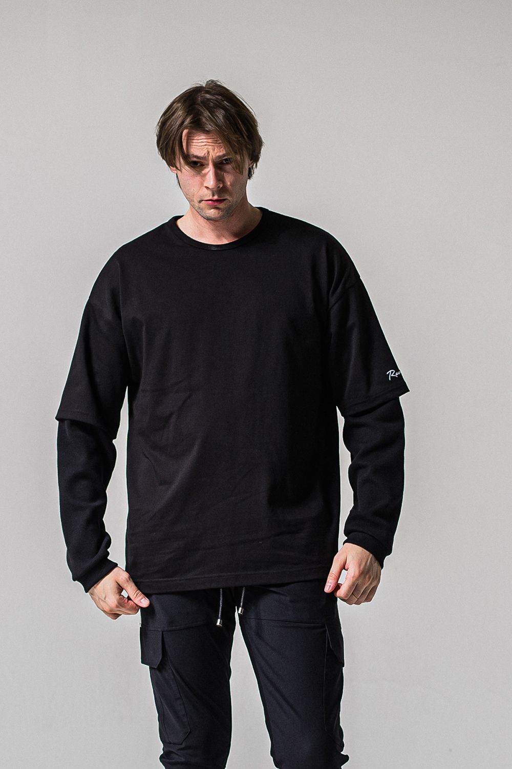 FAKE LAYERED WAFFLE LONG SLEEVE / フェイクレイヤード ワッフル ロングスリーブ