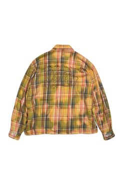 CO CHECK SHIRT / Peace / コットン チェック シャツ Peace METAL HOTFIX