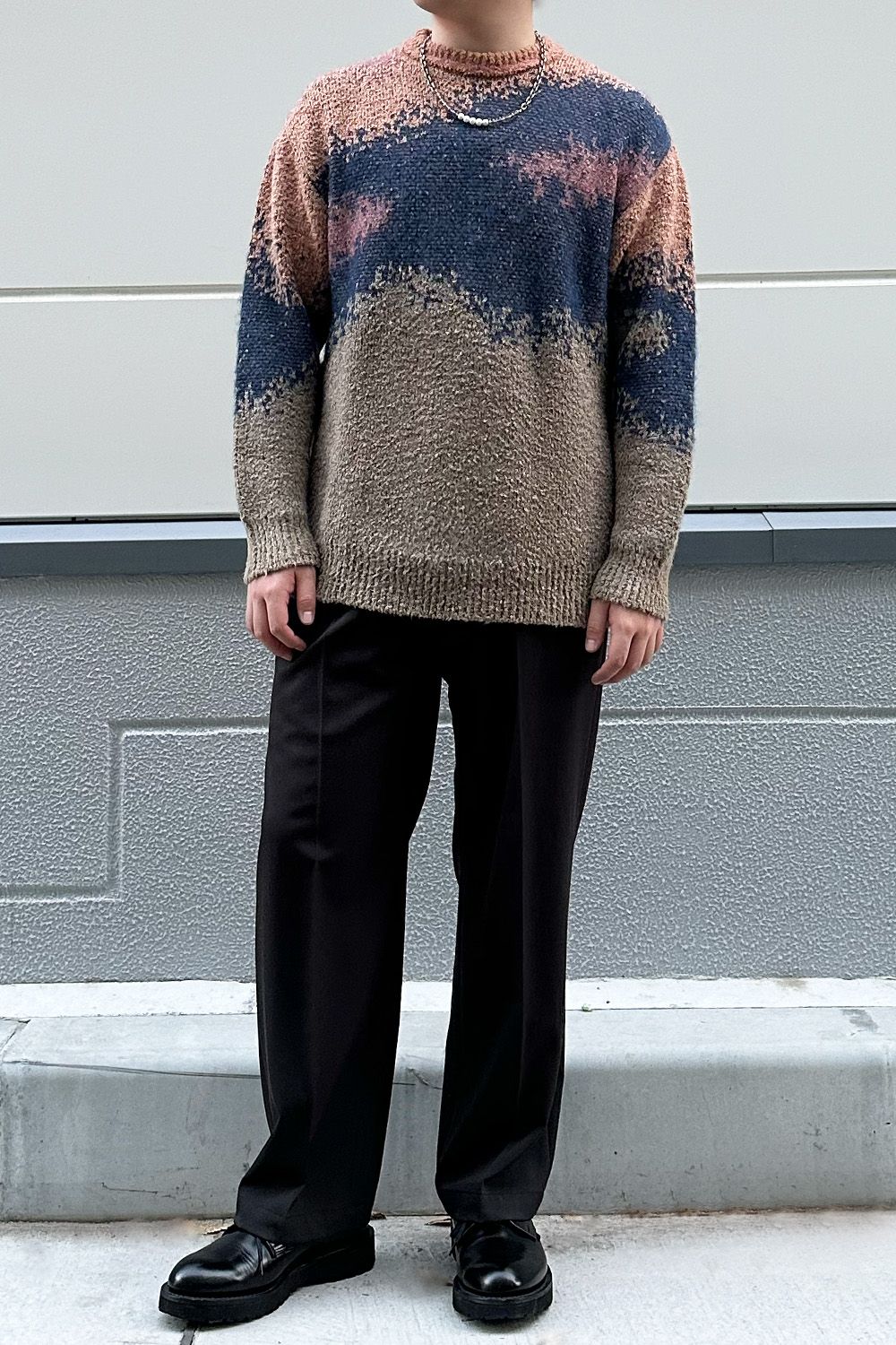 meagratia Lace tape denim BL Style②