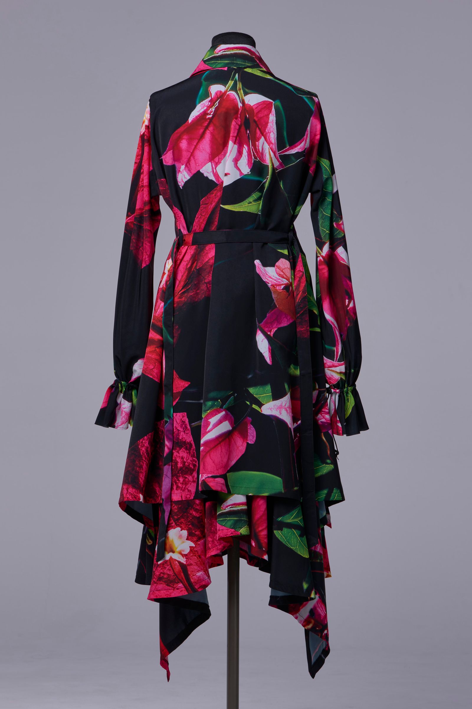 Eco Decine Bougainvillia Wrap Frill Skirt / ブーゲンビリア ラップ フリルスカート