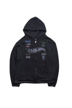 PRINT WAFFLE HOODIE / プリント ワッフル フーディ