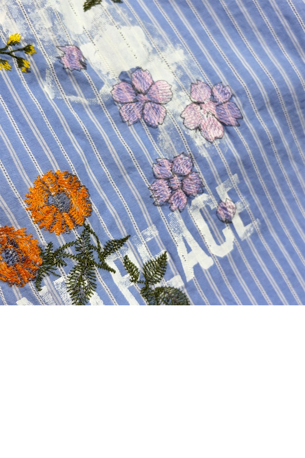 STRIPES SHIRT FLOWER / ストライプ シャツ フラワー