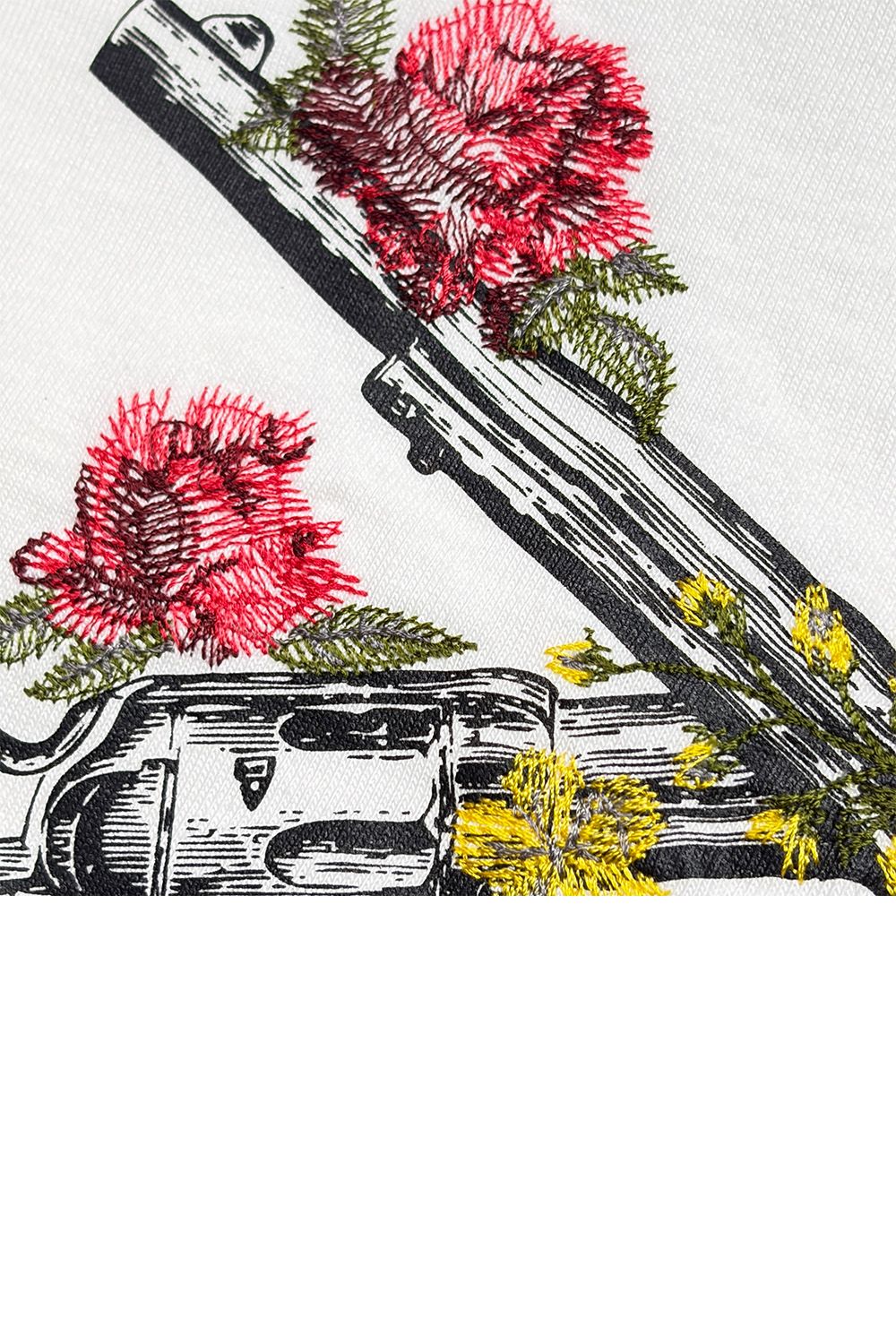 VIN/JER FLOWER/GUN / ヴィンテージ ジャージ Tシャツ フワラークロスガン