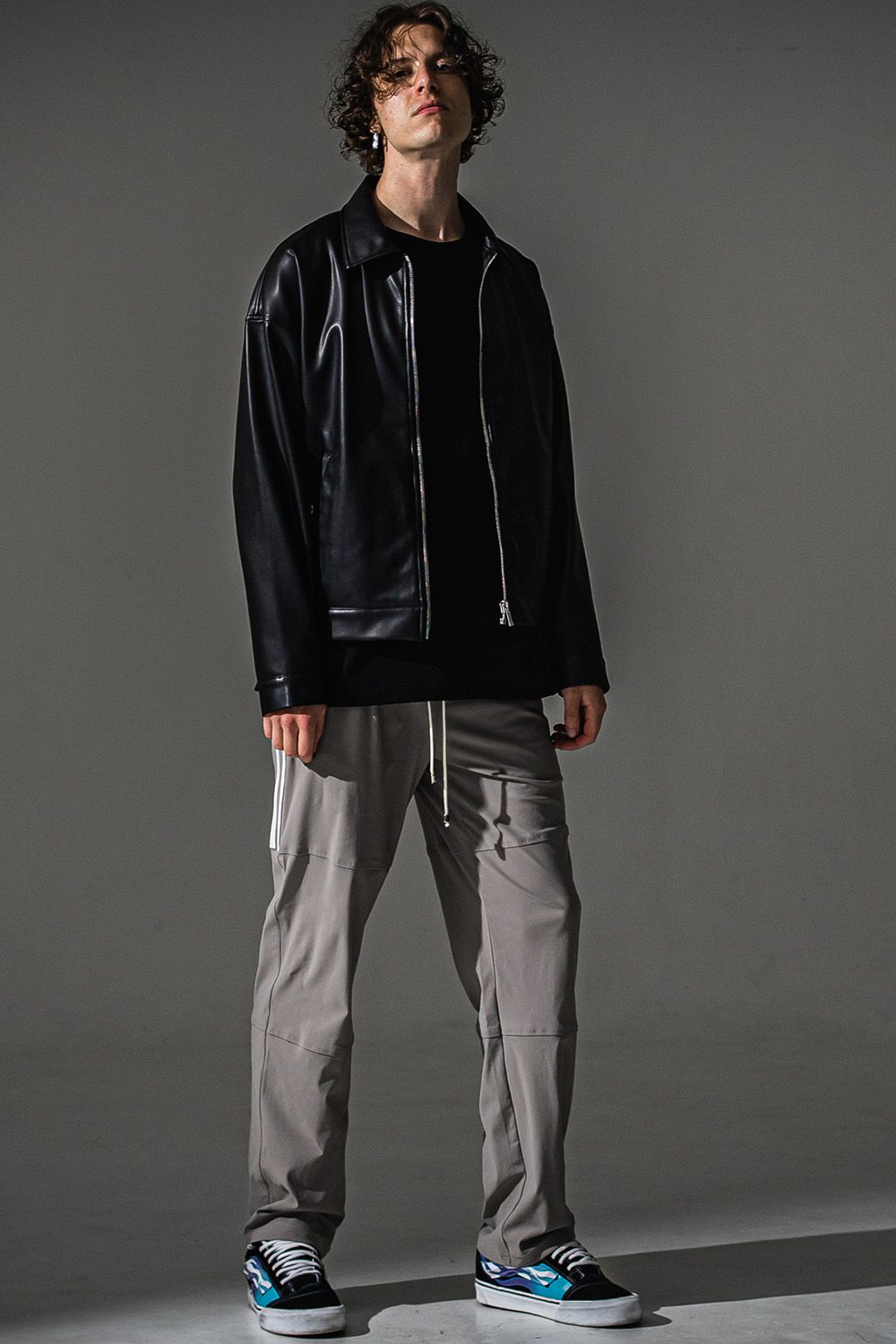 LEATHER SP JACKET / エコレザー スポーツマン ジャケット