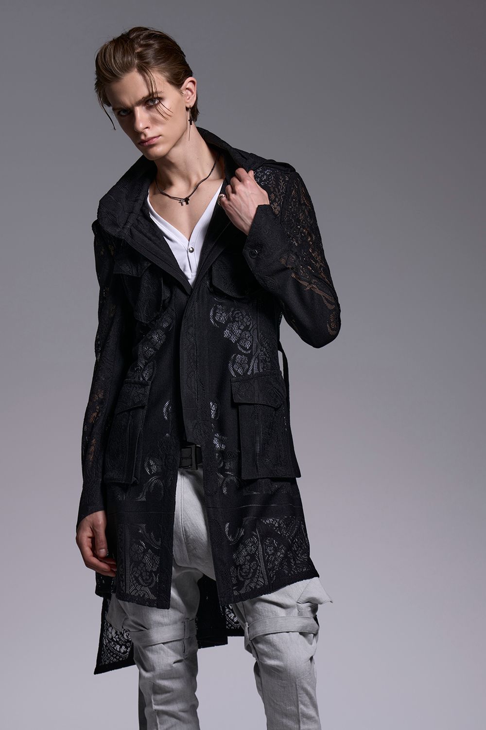 BEATENJIKU Henry Neck Tank Top / ベア天竺 ヘンリーネック タンクトップ