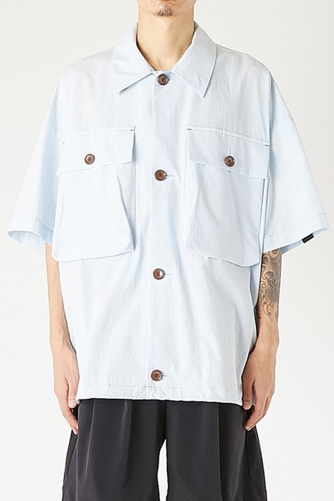 N.HOOLYWOOD COMPILE FLAP-POCKET HALF SLEEVE SHIRT / エヌハリウッド コンパイル フラップポケット ハーフスリーブ シャツ