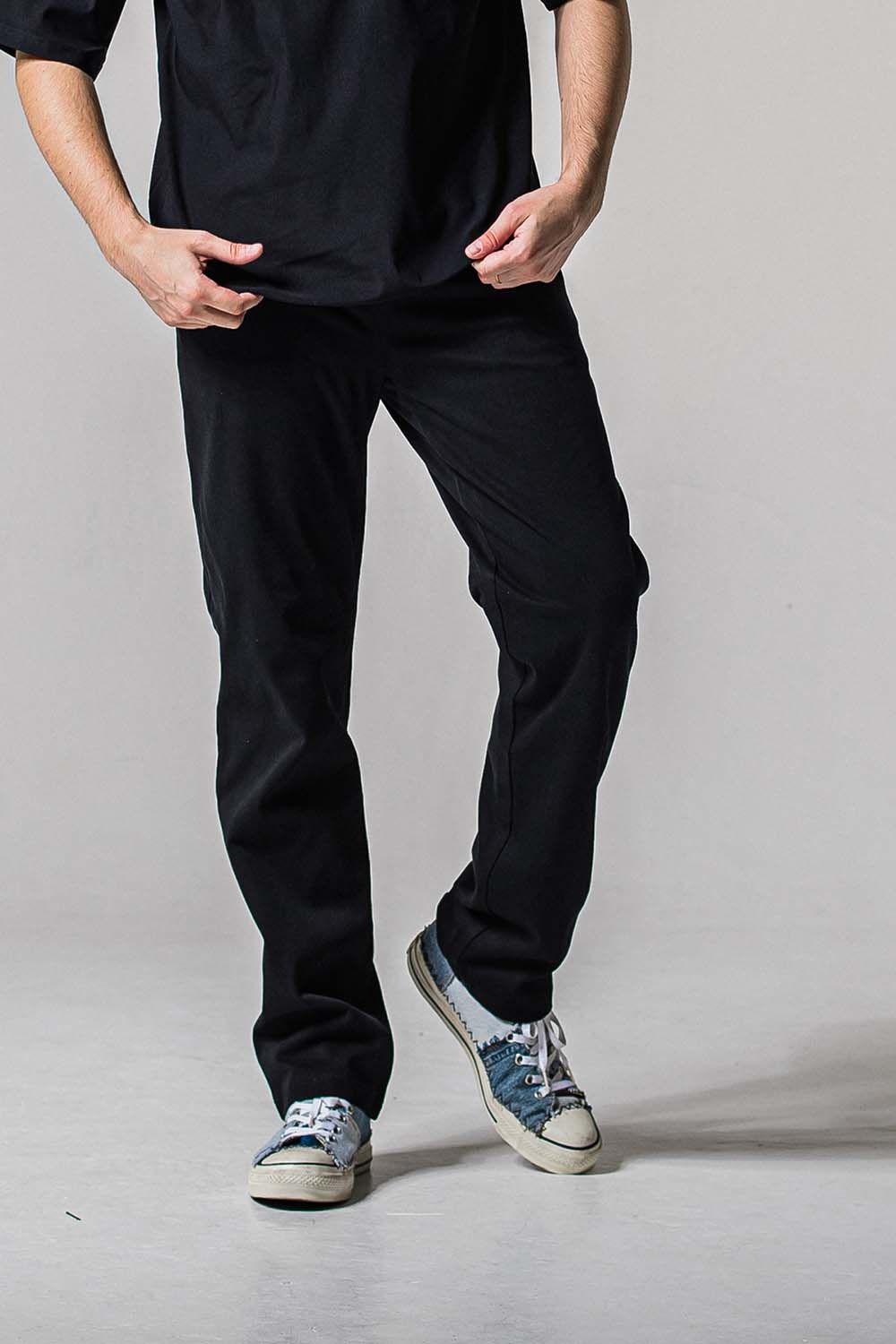 DENIM JERSEY WIDE PT / デニムジャージワイドパンツ