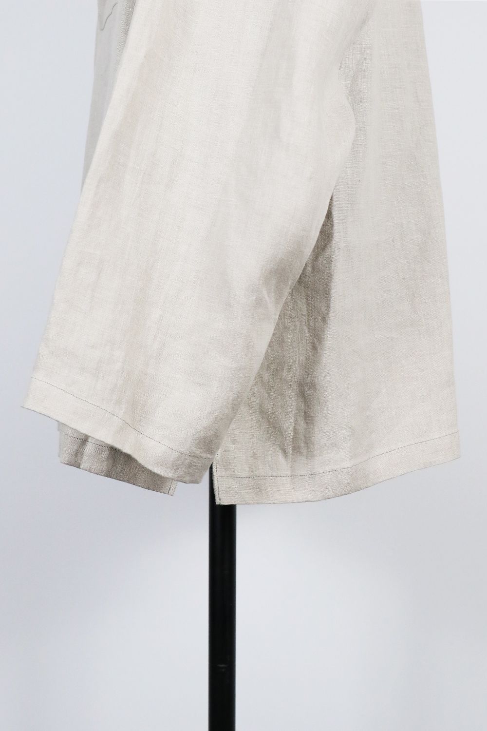 HEMP SHIRTING OPEN COLLAR SHIRT L/S  /  ヘンプ シャーティング オープンカラー ロングスリーブ シャツ