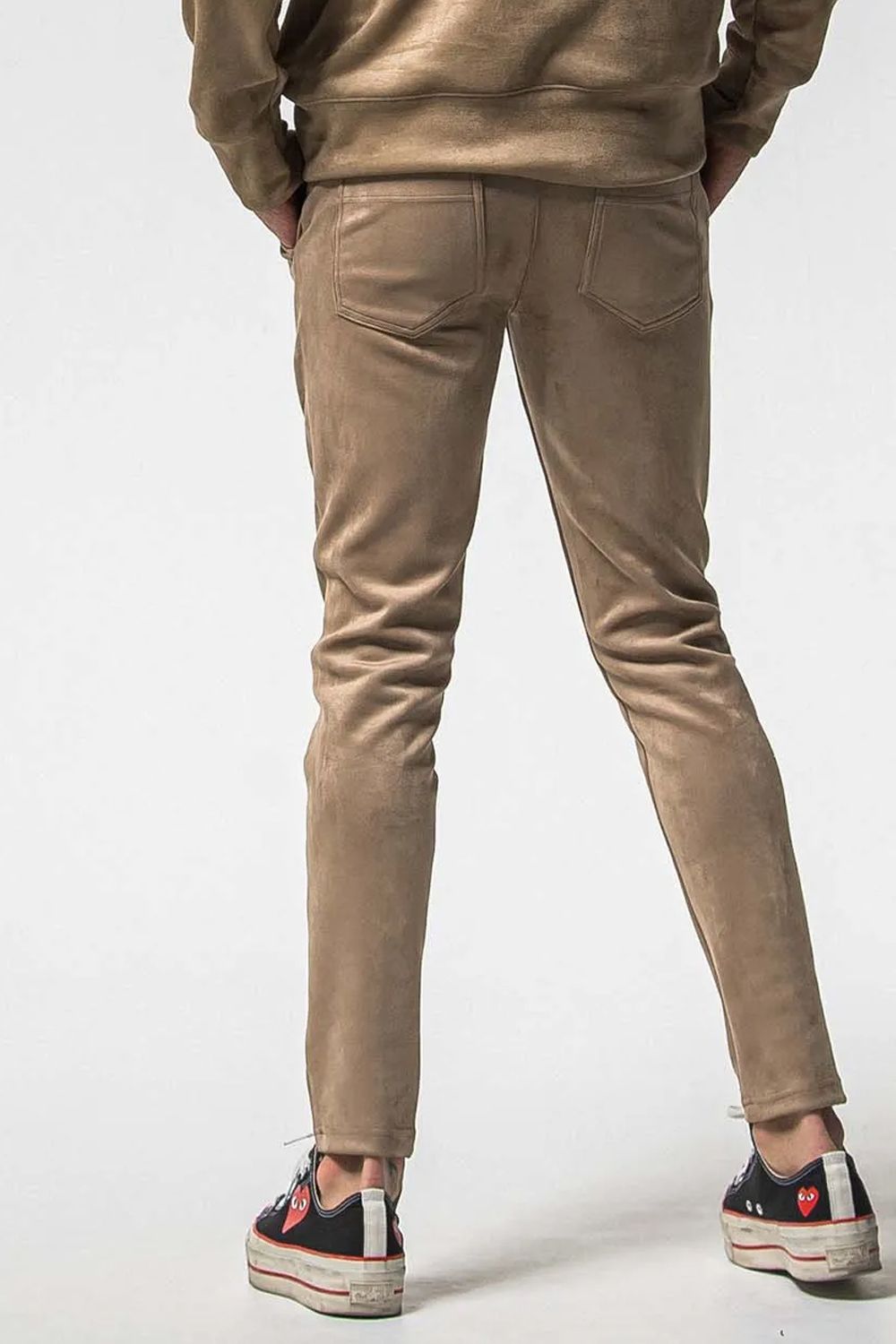 CHRIS EASY SUEDE TUCK PANTS / クリス イージー スウェード タックパンツ