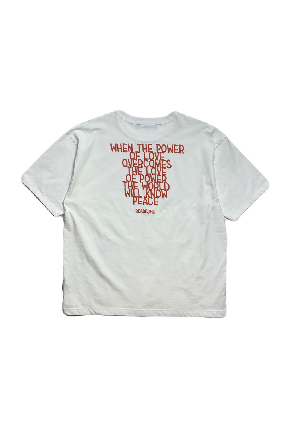 ORG/CO S/TEE MESS/SW / オーガニックコットン ショートスリーブ Tシャツ / メッセージプリント スワロフスキー