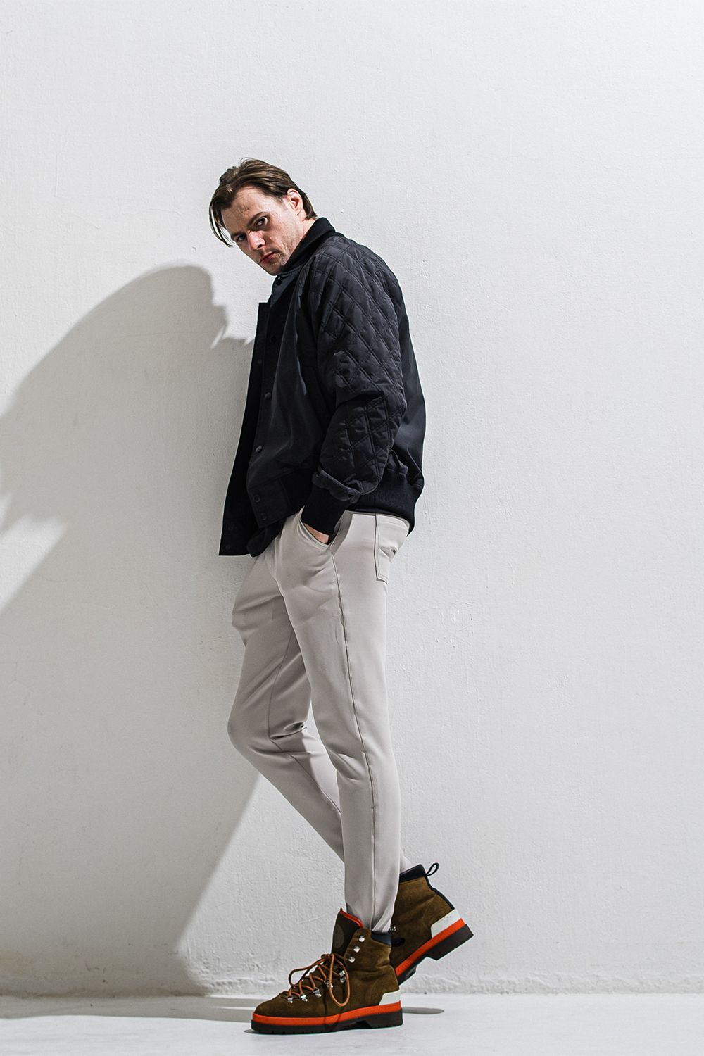 PB Varsity jacket / ラグランスリーブ キルティング バーシティージャケット