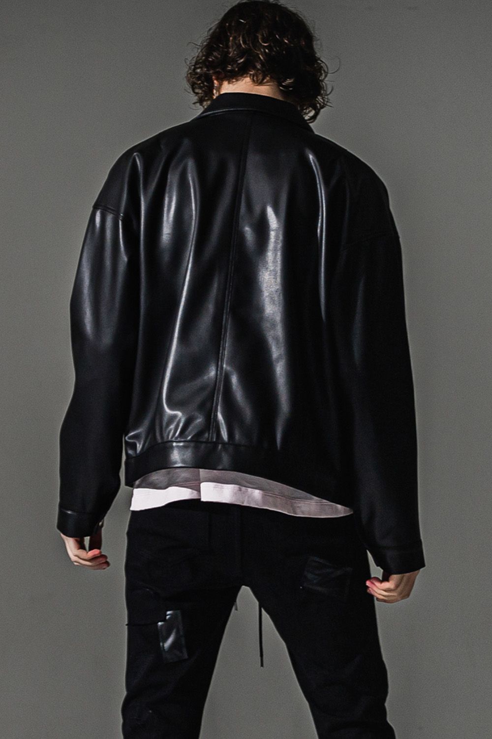 LEATHER SP JACKET / エコレザー スポーツマン ジャケット