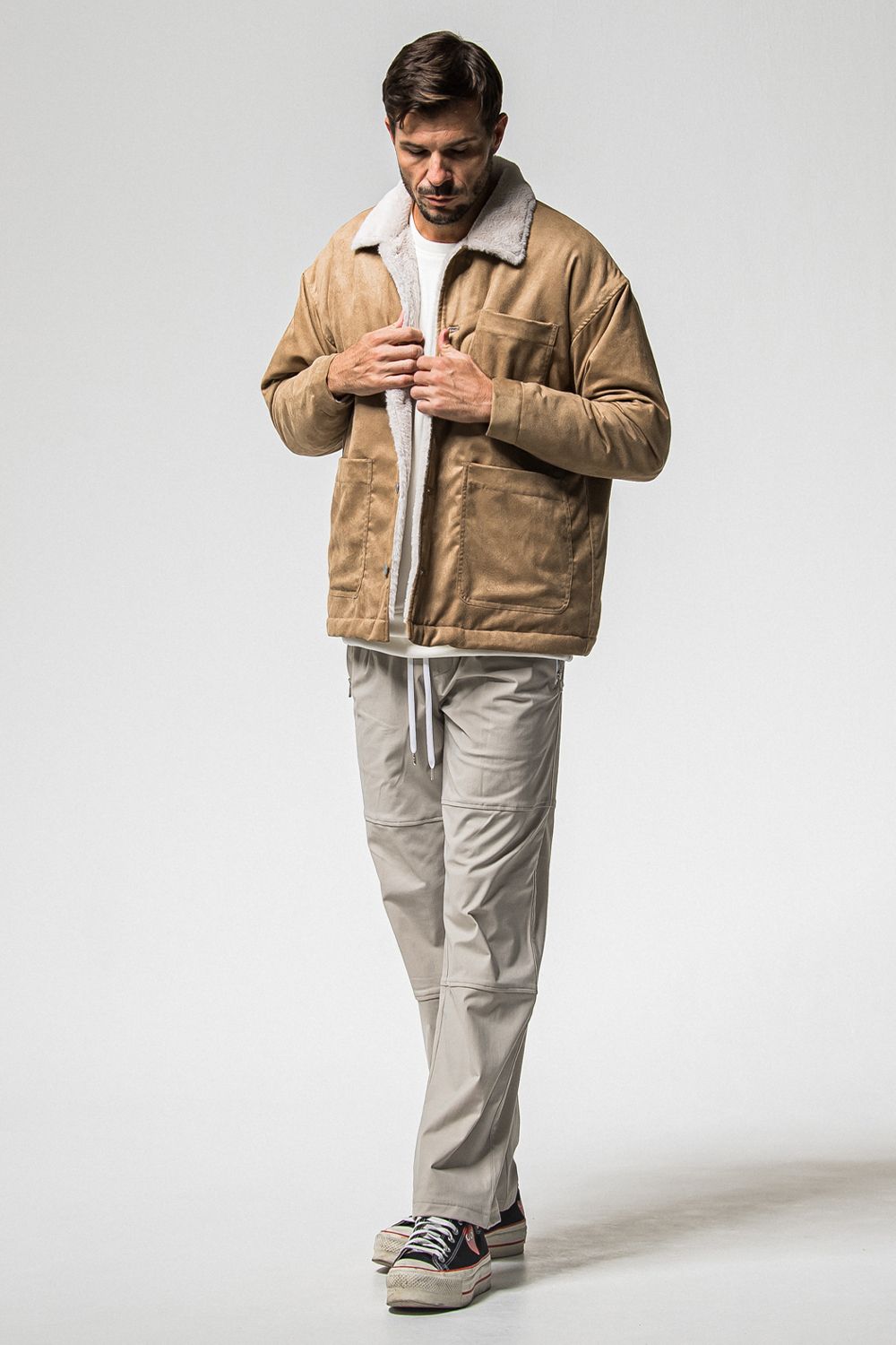 SUEDE FUR COVER ALL / スウェード ファー カバーオール