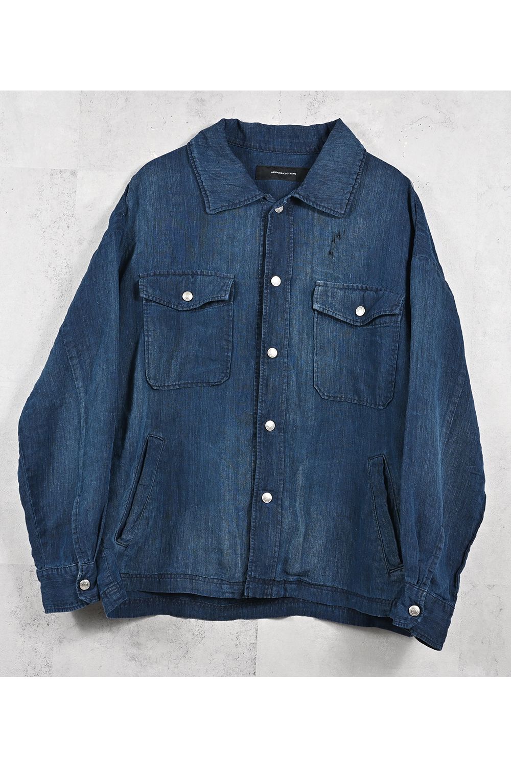 INDIGO LINEN JACK SHIRTS / インディゴ リネン ジャック シャツ