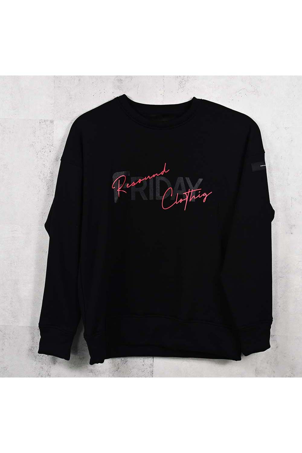 FRIDAY OLD LOGO VELOURS FLEECE TRAINER / フライデー オールドロゴ ベロア フリース トレーナー
