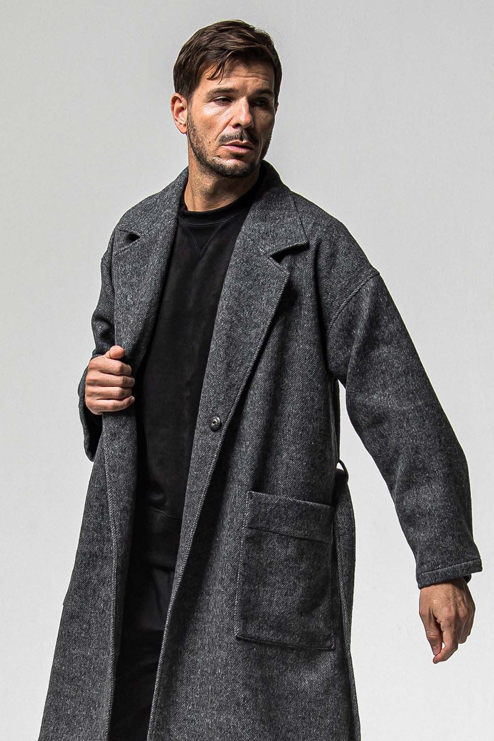 GOWN OVER COAT / オーバーサイズ ガウン コート