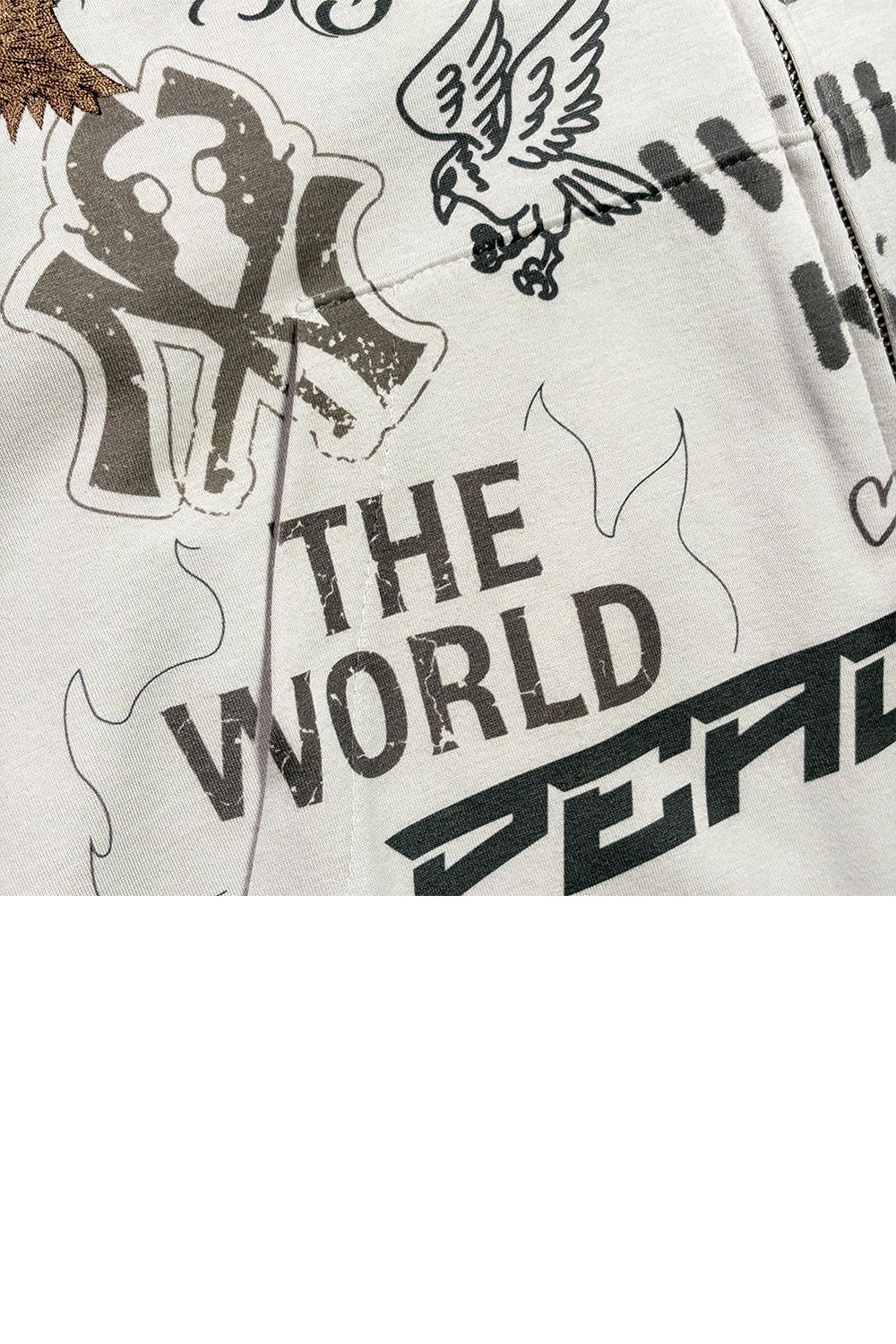 ST/JER HOOD INKJET/METAL / ストレッチジャージ フーディー インクジェットプリント スラッシュクロスガンメタル