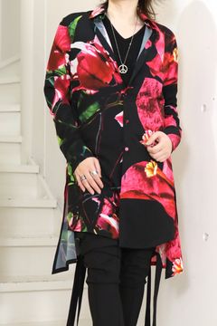 Eco Decine Bougainvillia Flare Shirt / ブーゲンビリア フレアシャツ
