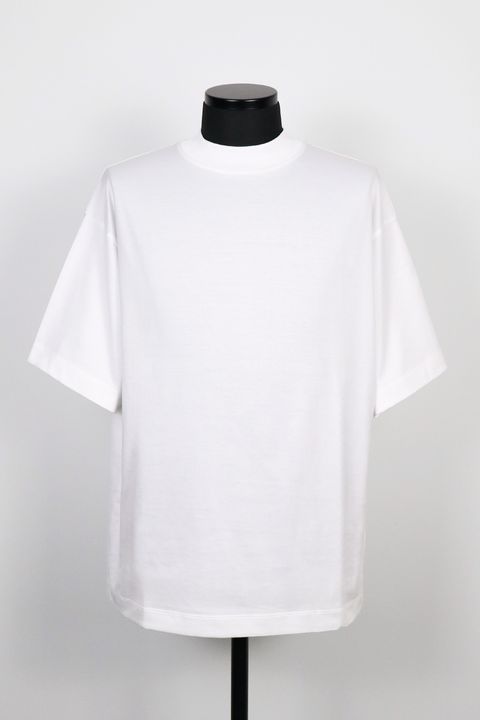 ORGANIC GIZA 80/2 KNIT COMFORT-FIT MOCK NECK Tee / オーガニック ギザコットン ニット コンフォートフィット モックネックTシャツ