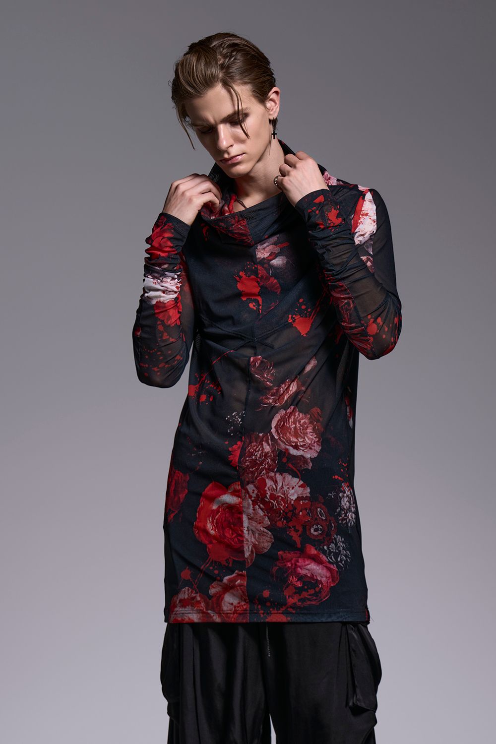 Flora Mesh Loose High Neck / フローラメッシュ ルーズハイネック