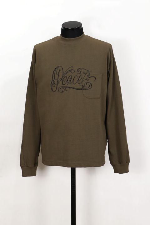 POCKET L/S T PEACE / ピース メタル ポケット ロングスリーブ Tシャツ
