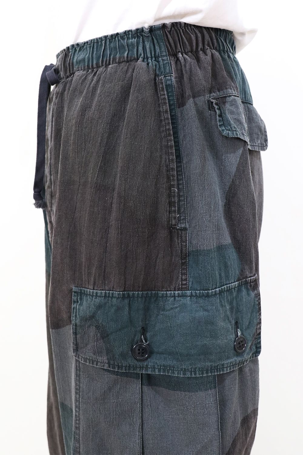 TUMBLED ORGANIC COTTON POPLIN FATIGUE PANTS / オーガニックコットン ポプリン ファティーグパンツ