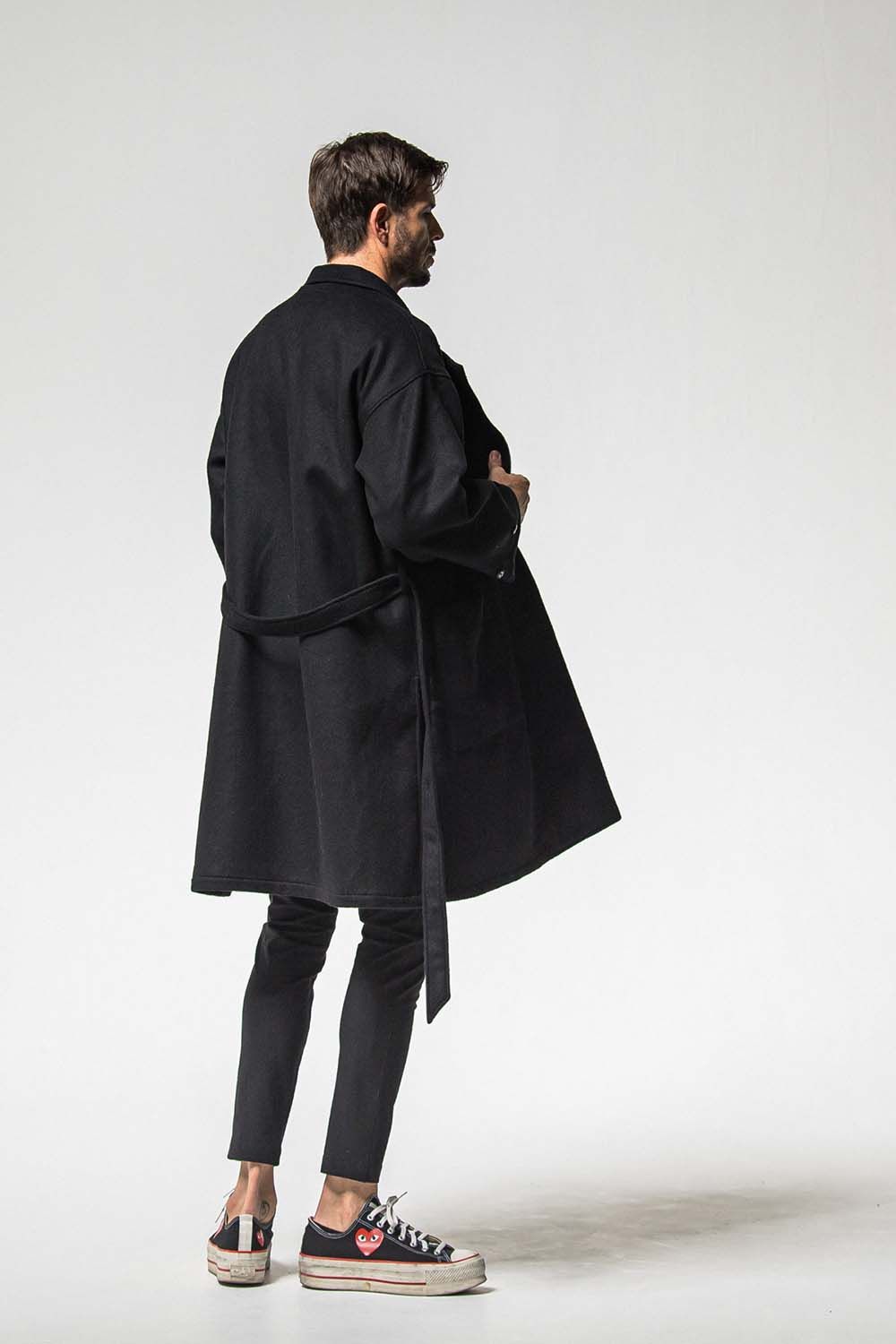 GOWN OVER COAT / オーバーサイズ ガウン コート