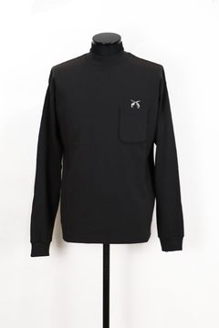 POCKET L/S T CRY / ポケット ロングスリーブ モックネック Tシャツ クロスガンクリスタル