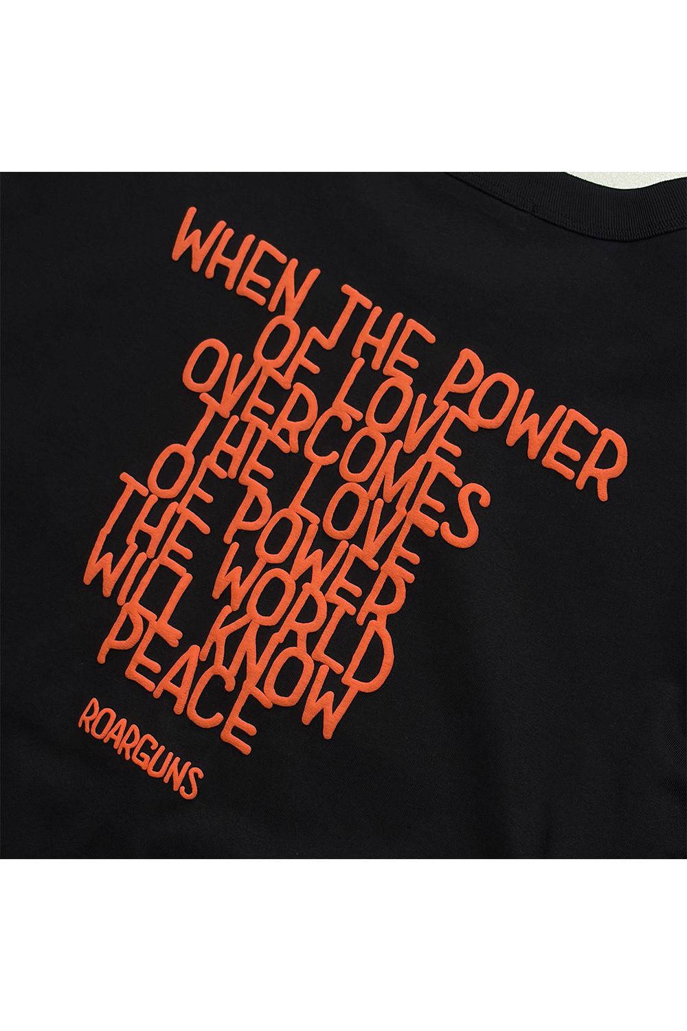 ORG/CO S/TEE MESS/SW / オーガニックコットン ショートスリーブ Tシャツ / メッセージプリント スワロフスキー